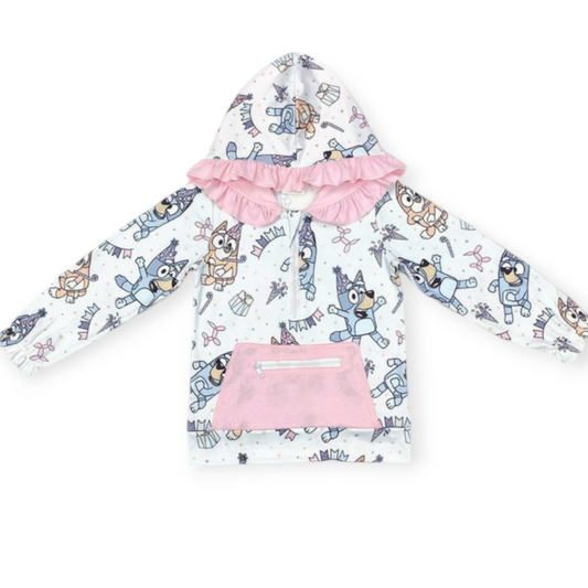 ruffle hoodie bluey