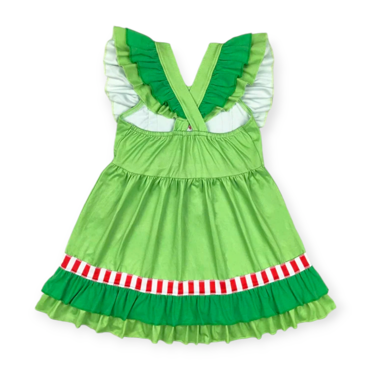 candy cane heart dress