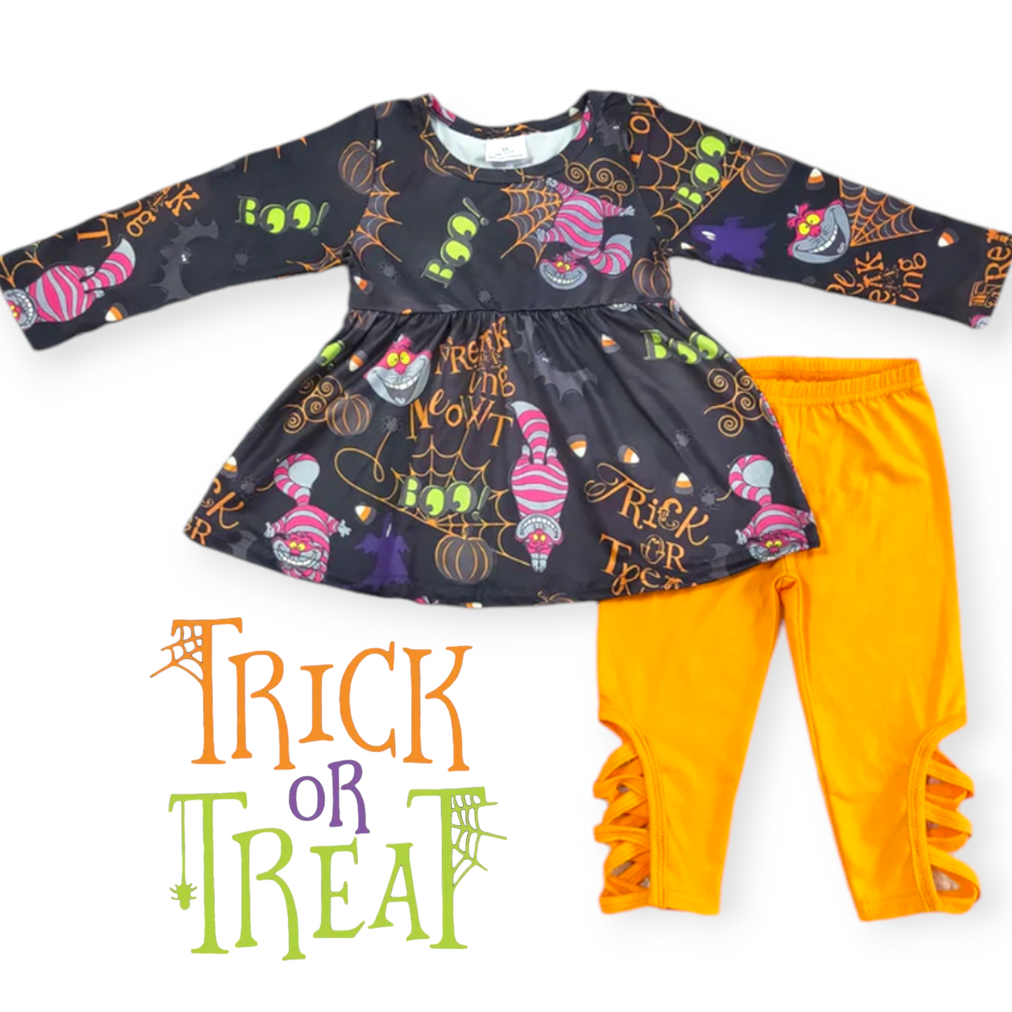 Trick or treat girls capri pant set