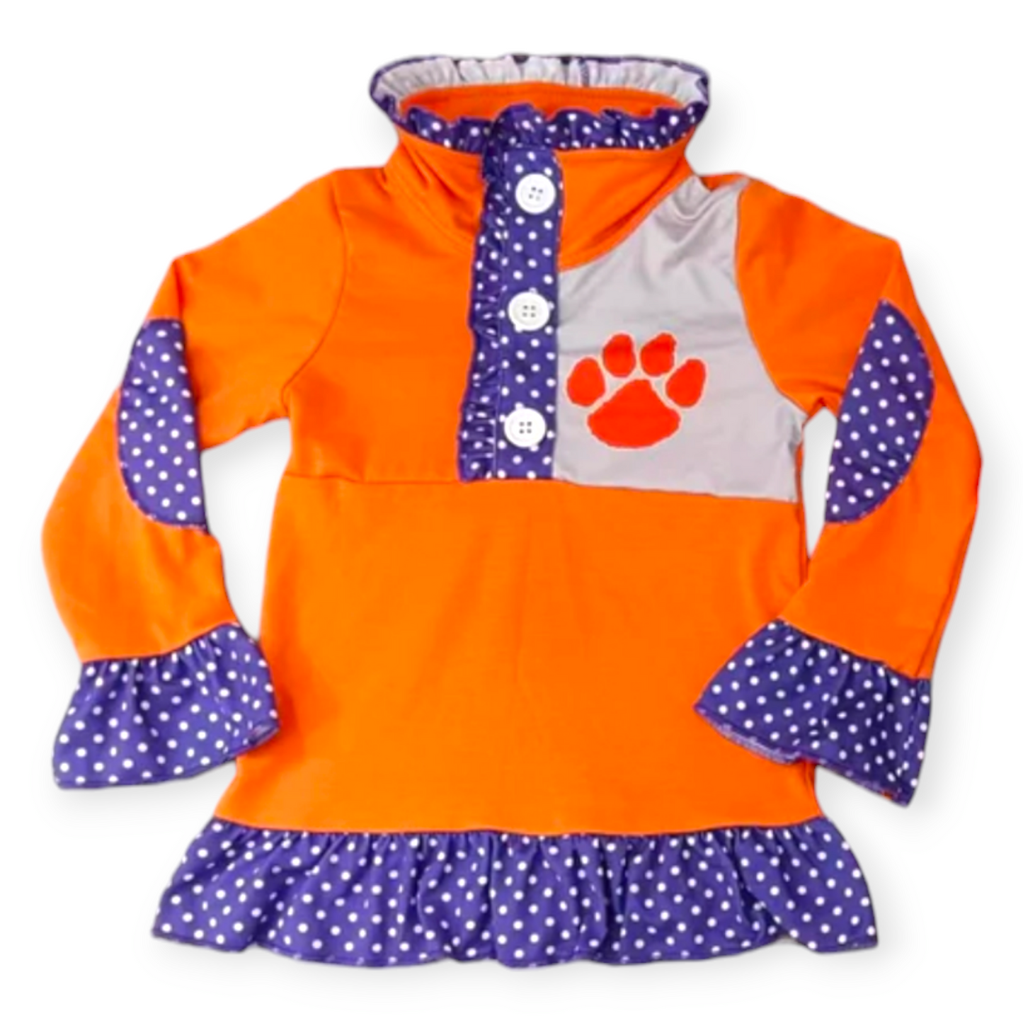 clemson girl pullover