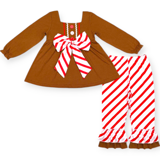 gingerbread girl pant set