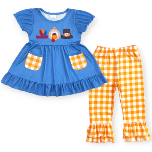 Thanksgiving girl pant set