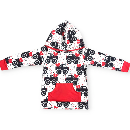 Truck boys hooded top