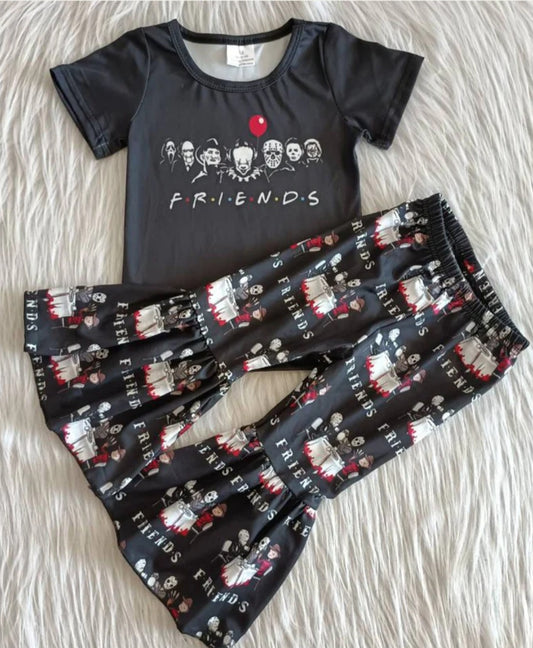 monster friends pant set