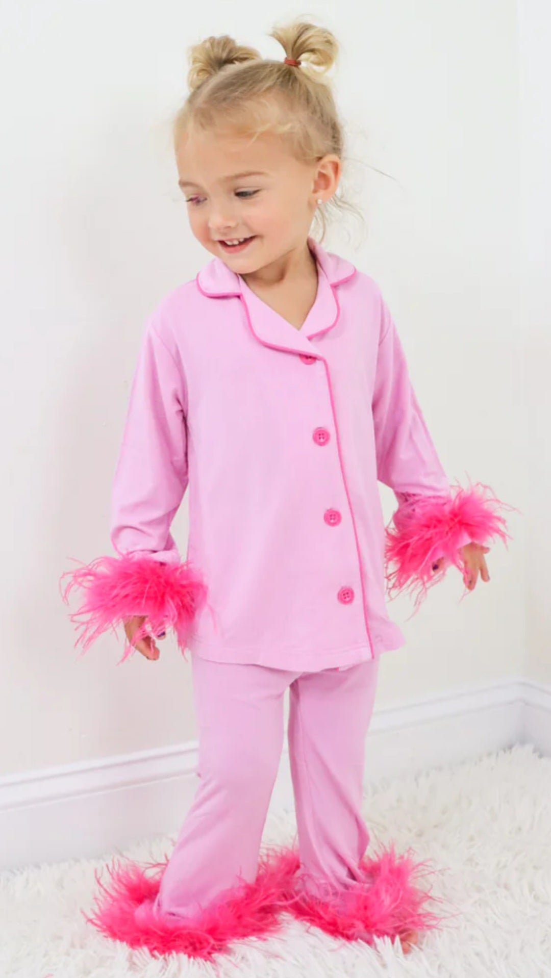 pajamas with fur trim