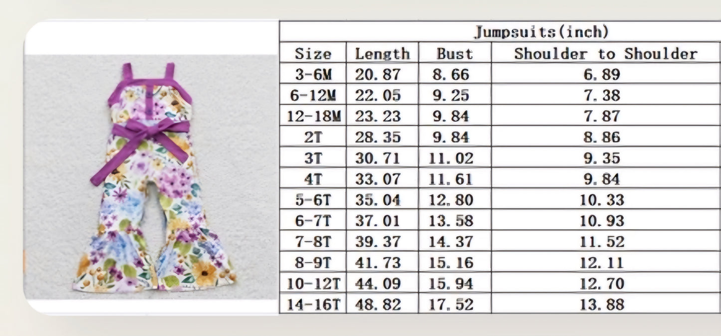 Wild Child size charts for boy or girl