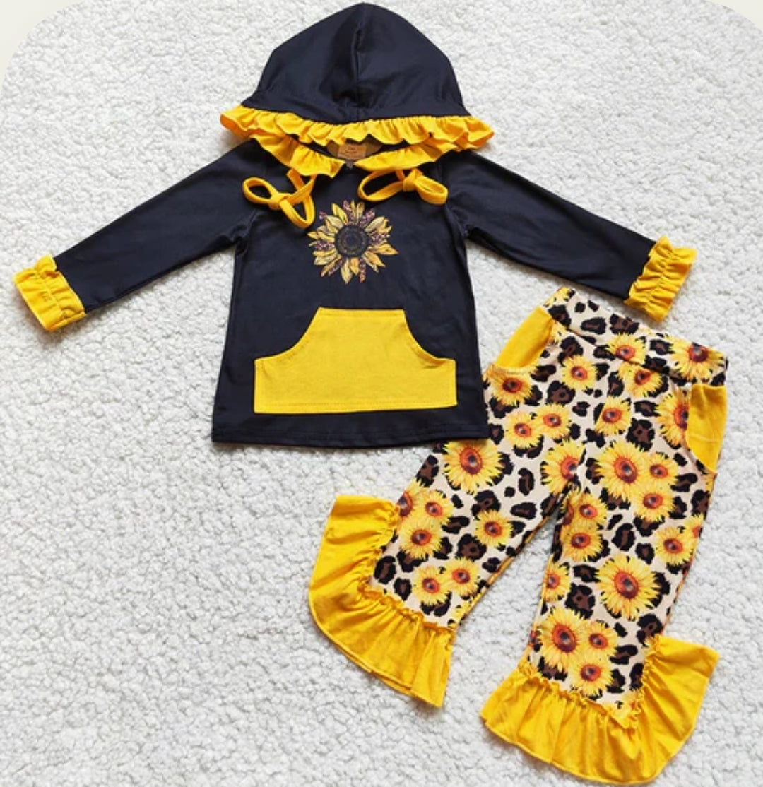 hoodie sunflower set