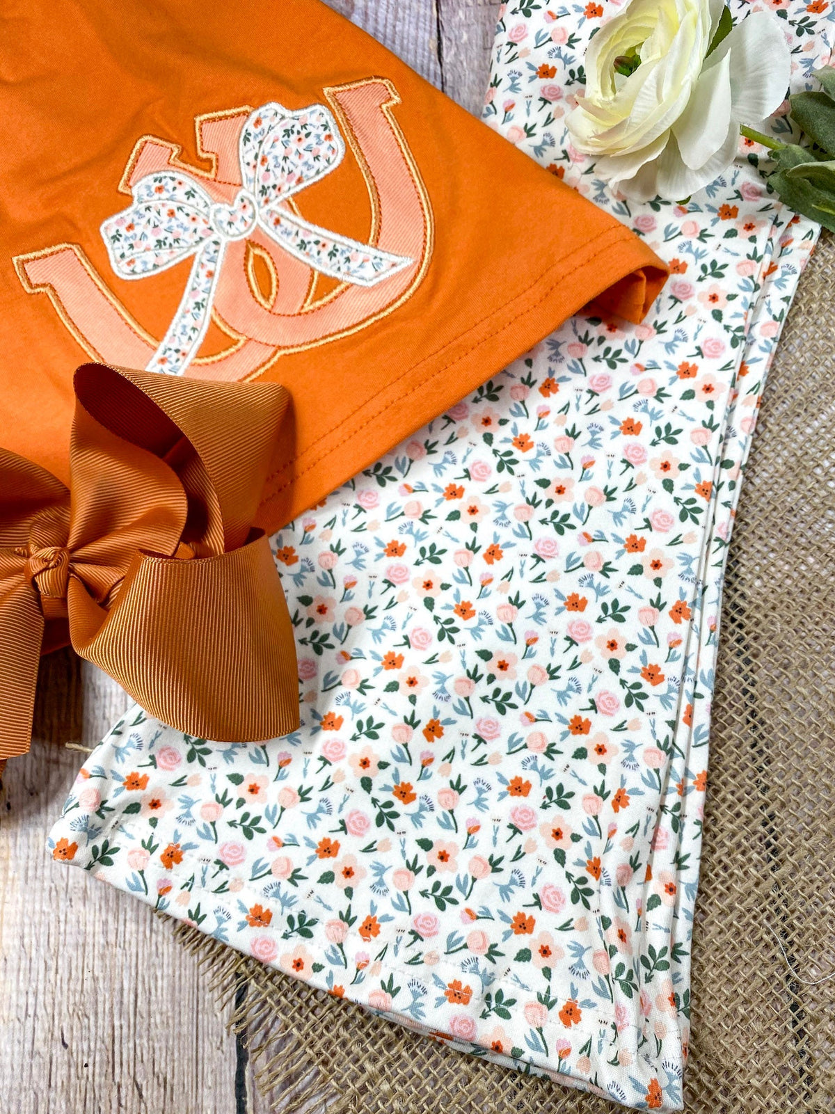 Autumn Horseshoe Blossom Girls Flare Set