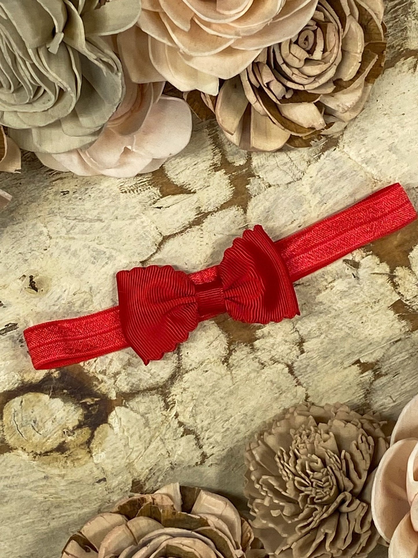 2.5" Bitty Scalloped Bow | Headband