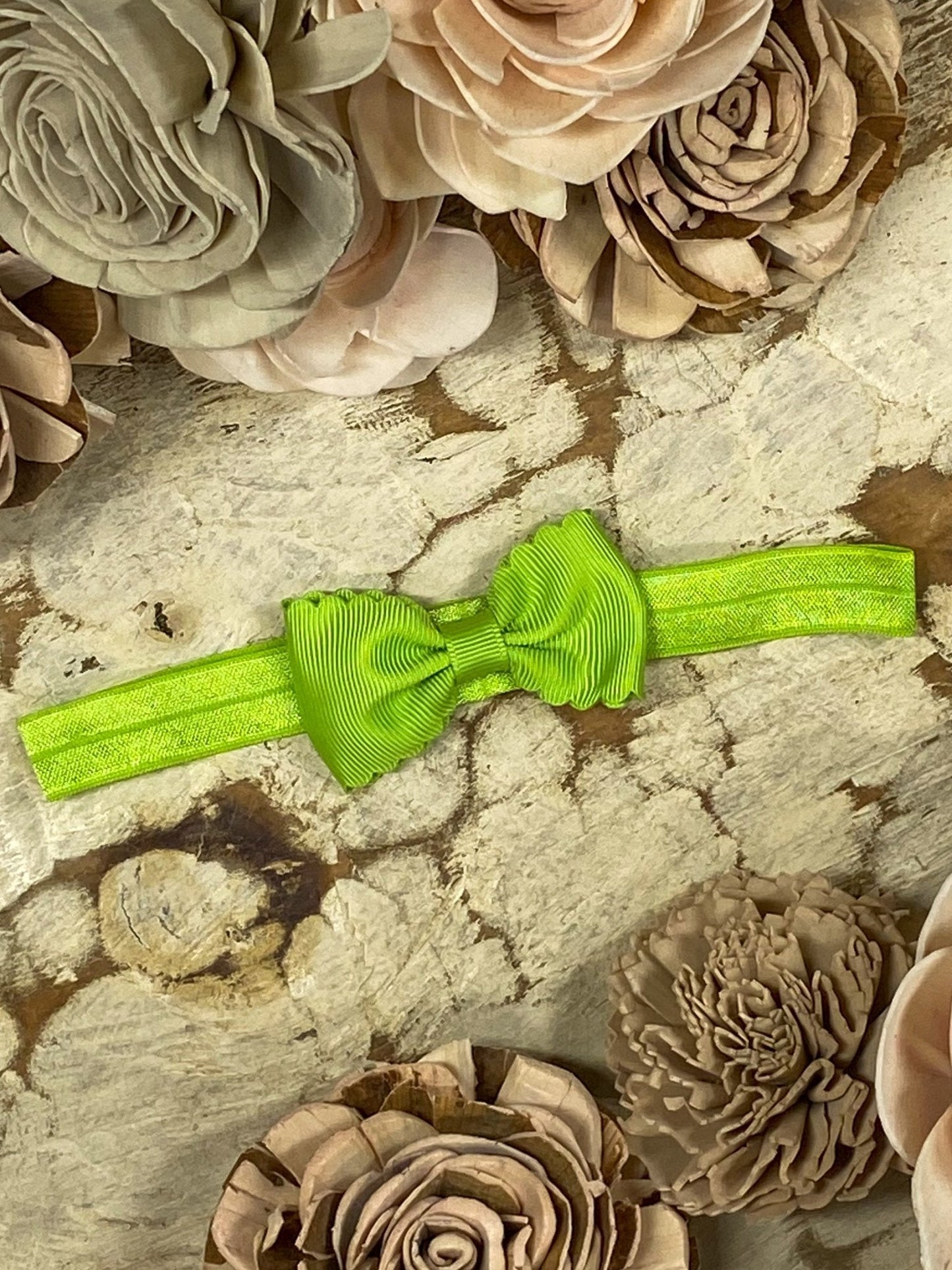 2.5" Bitty Scalloped Bow | Headband