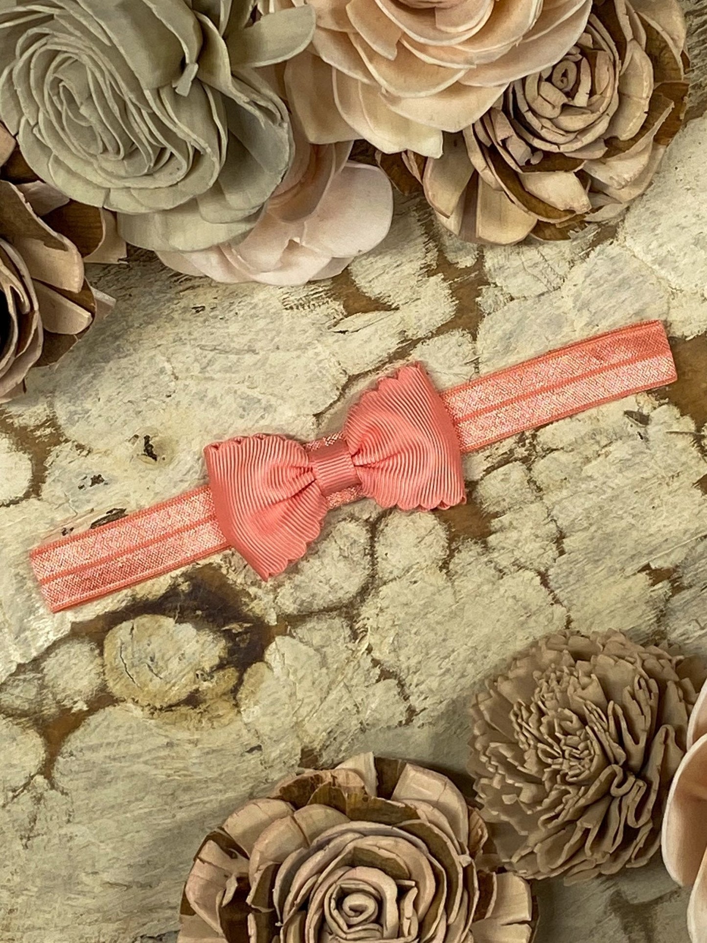 2.5" Bitty Scalloped Bow | Headband
