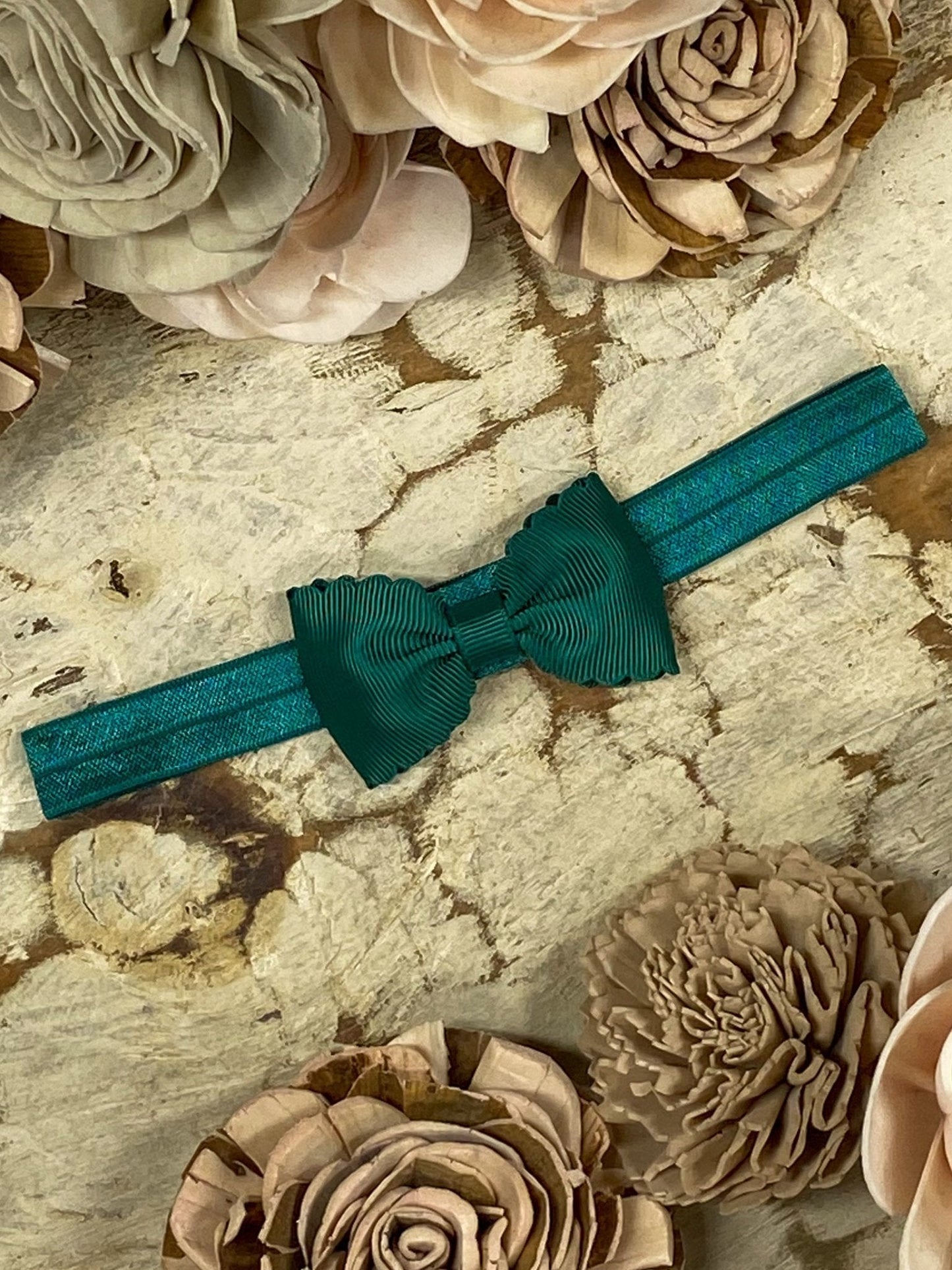 2.5" Bitty Scalloped Bow | Headband