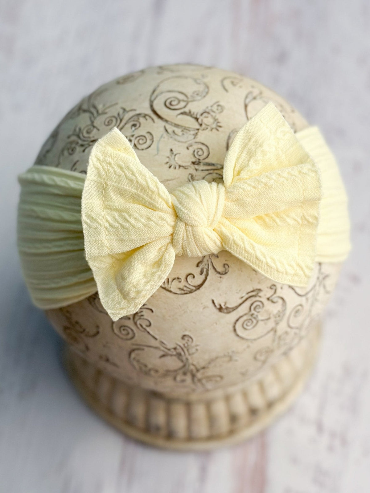 Cable Knit Bow Headbands