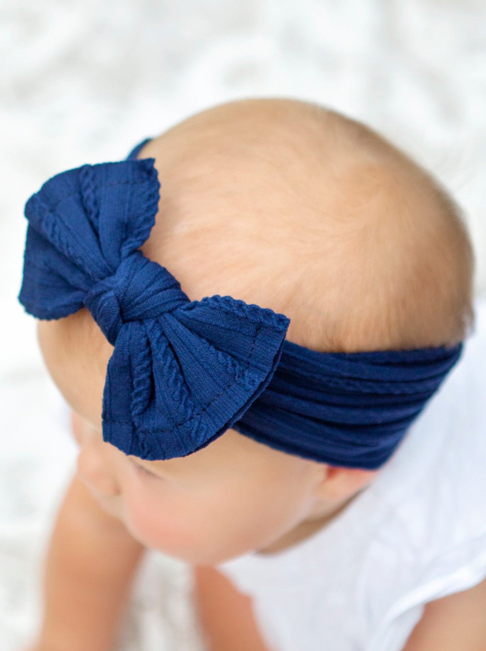 Cable Knit Bow Headbands
