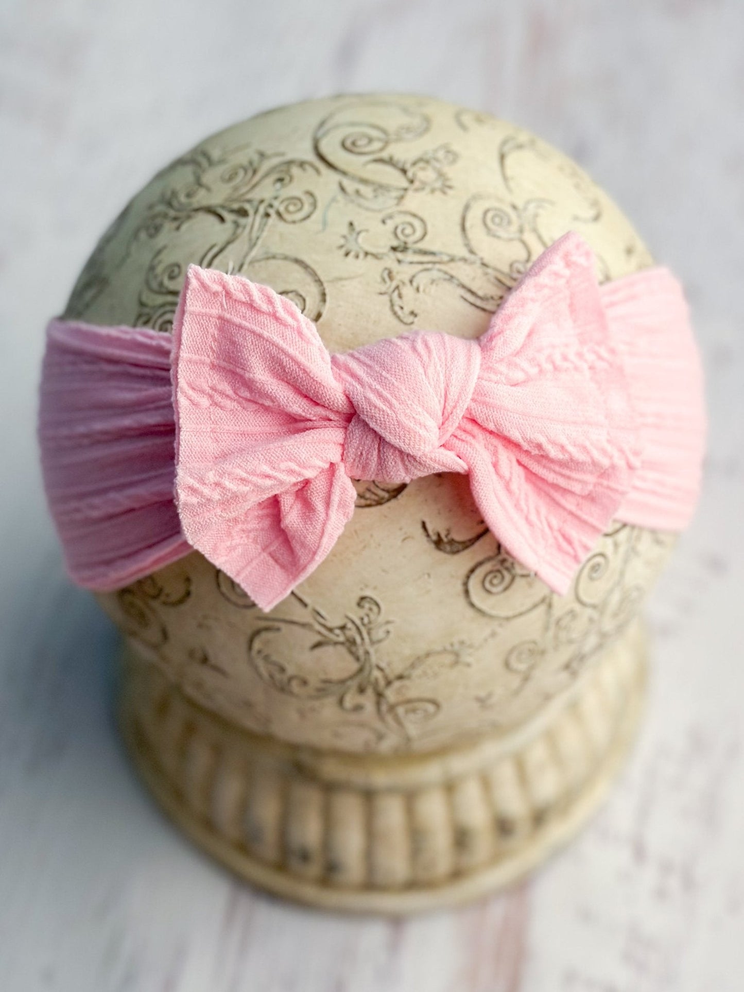 Cable Knit Bow Headbands