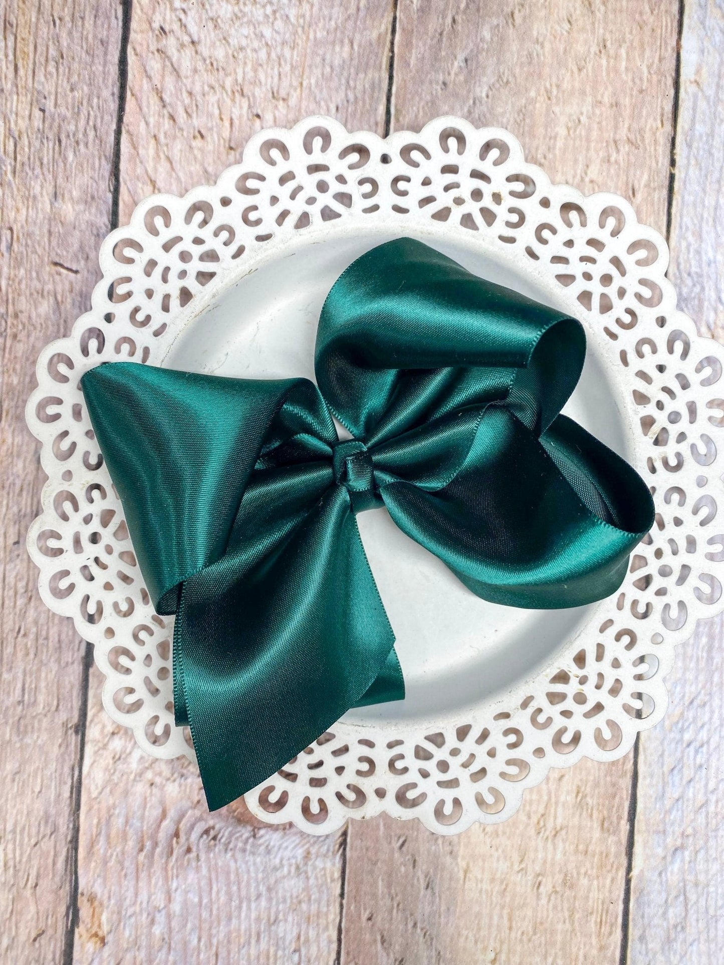4.5" Classic Satin Hair Bows | Alligator Clips or Headbands