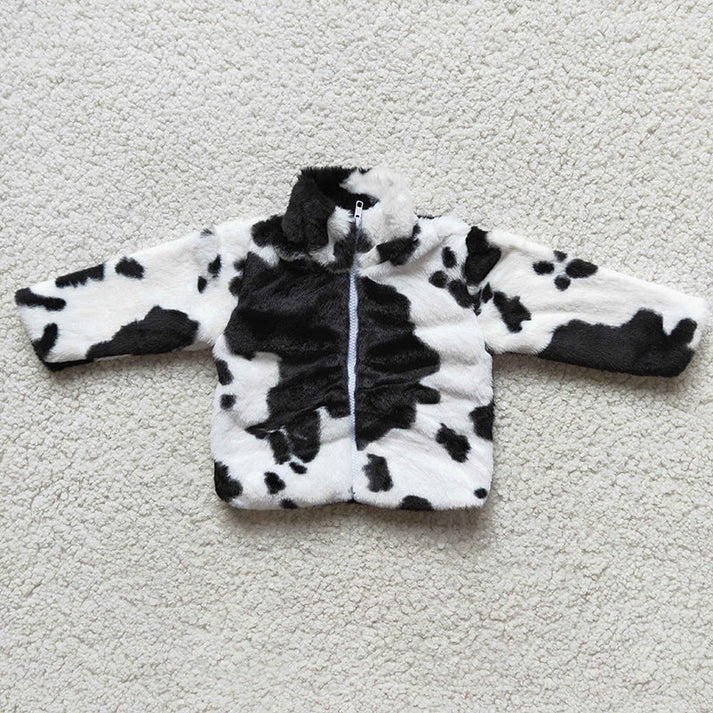 Cow hot sale pattern jacket