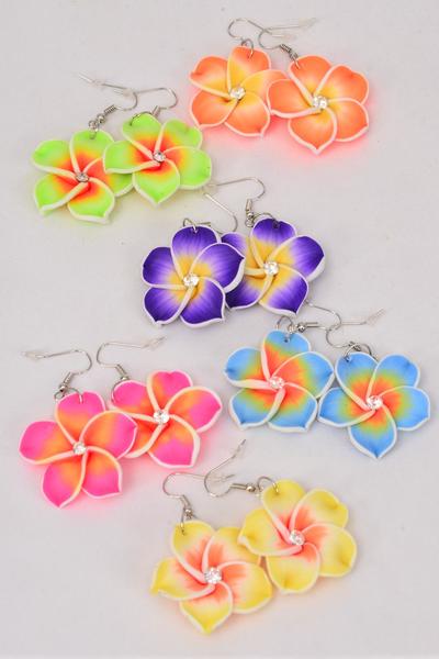 floral dangle earrings