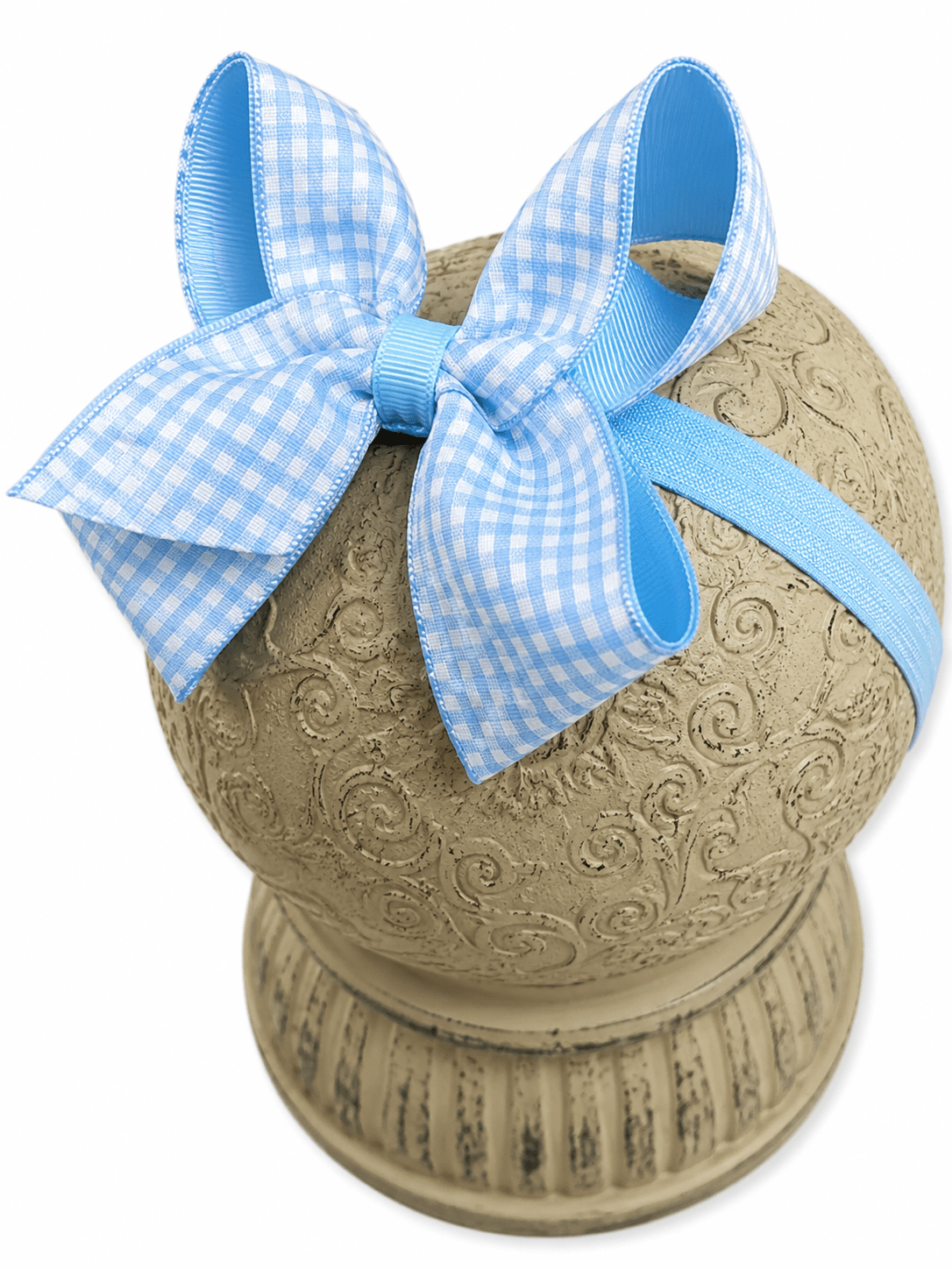 Gingham Classic Boutique Hair Bow | Clip or Headband