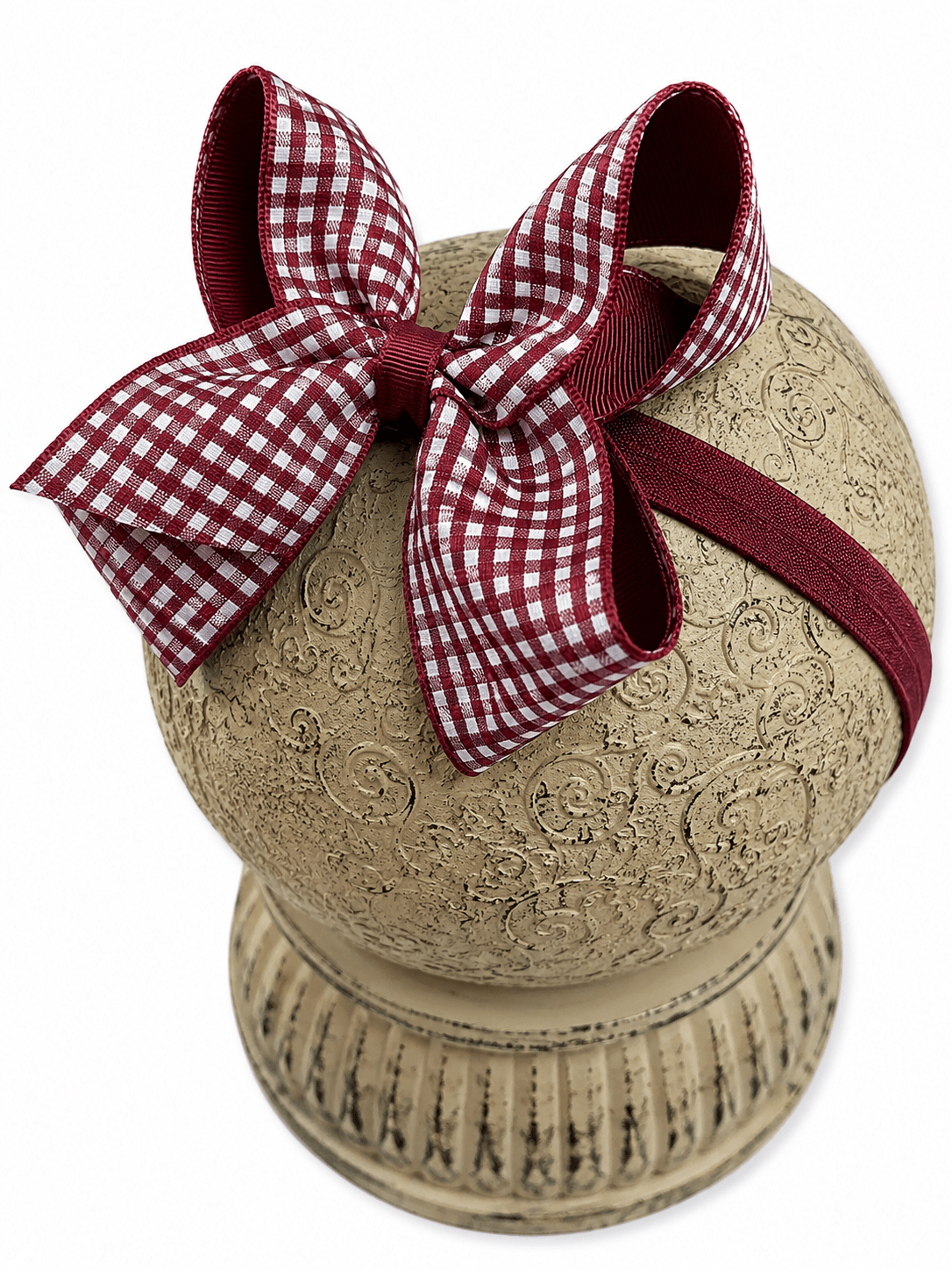 Gingham Classic Boutique Hair Bow | Clip or Headband