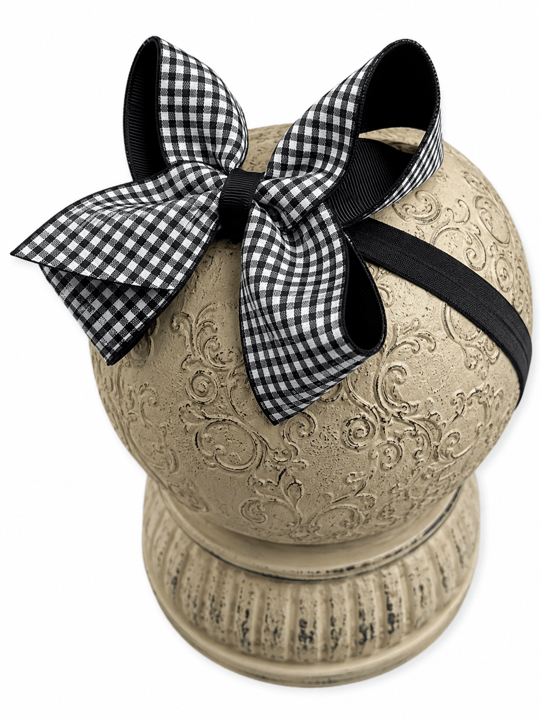 Gingham Classic Boutique Hair Bow | Clip or Headband