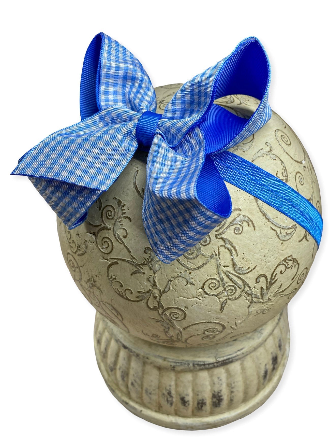 Gingham Classic Boutique Hair Bow | Clip or Headband