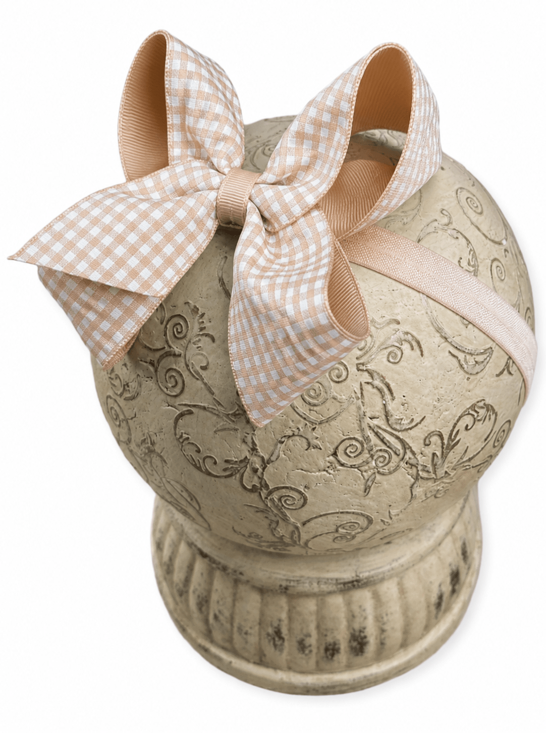 Gingham Classic Boutique Hair Bow | Clip or Headband