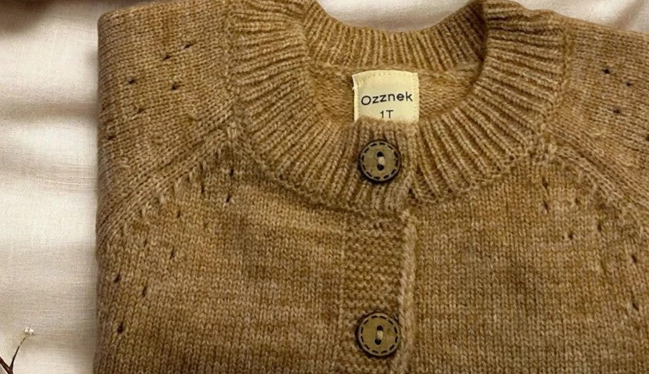 Premium Kids' Organic Cotton Cardigan | Made in Peru
