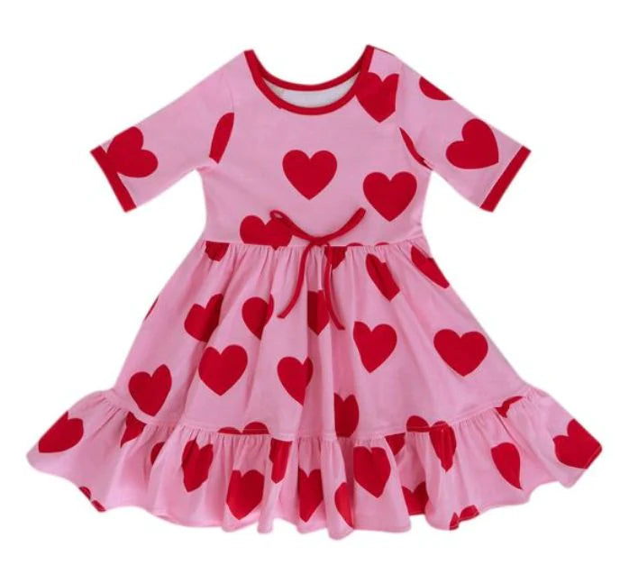 Twirly heart dress