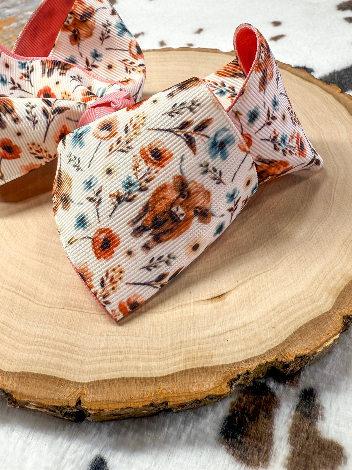 Highland Bloom Double Layer Hair Bow | Clip or Headband