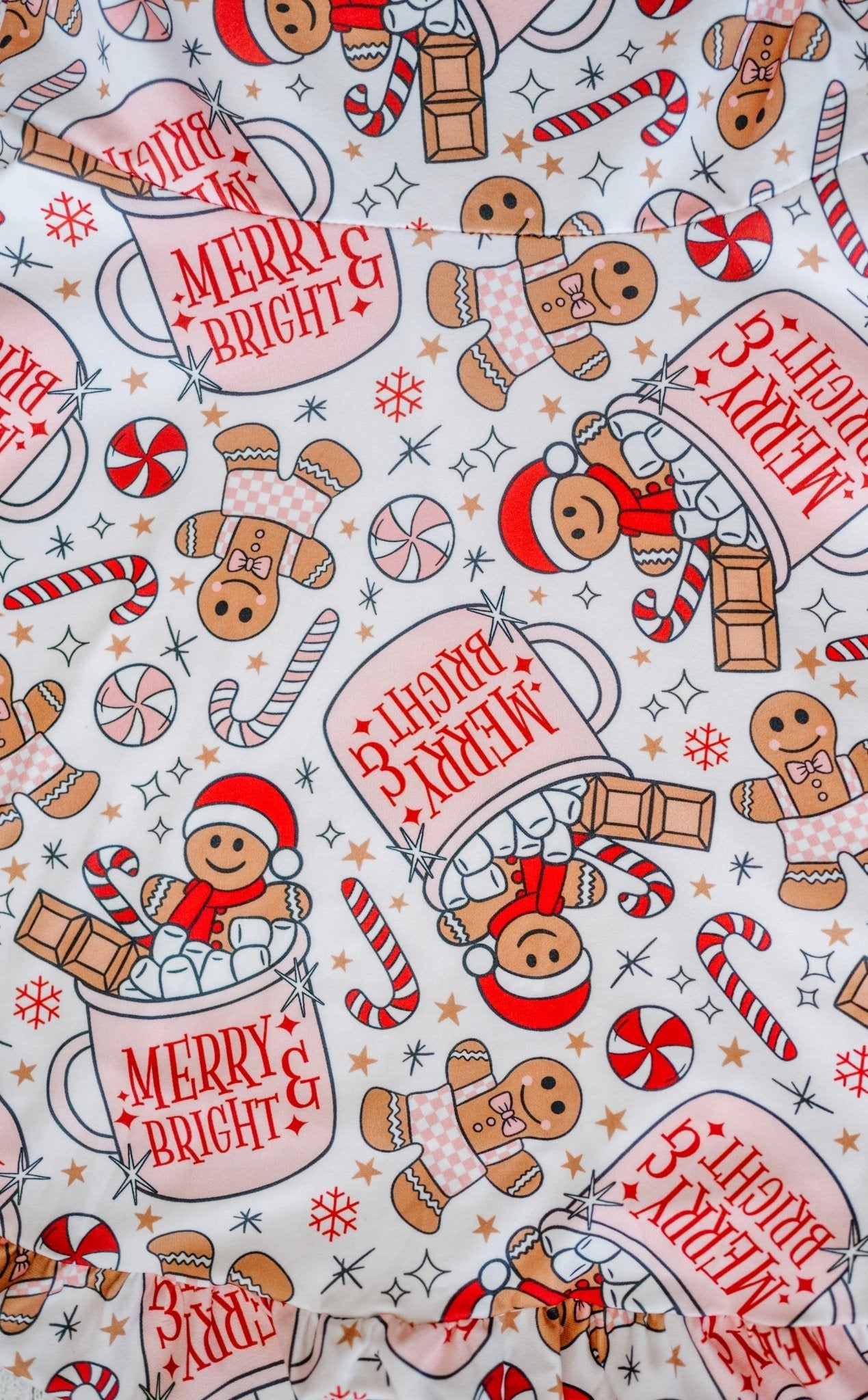 Hot Cocoa & Gingerbread Dreams Twirl Christmas Dress