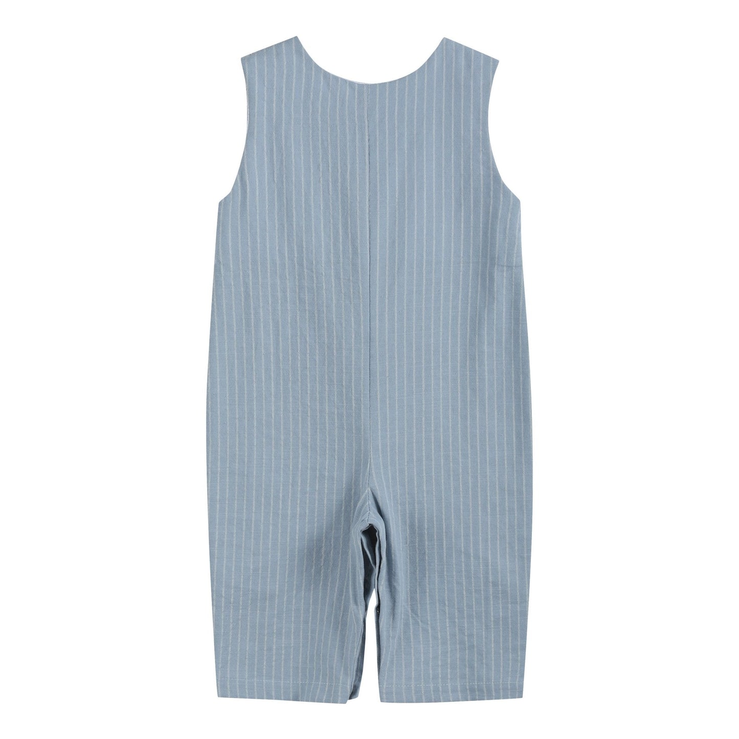 Light Blue Pinstripe Turkey Smocked Longalls