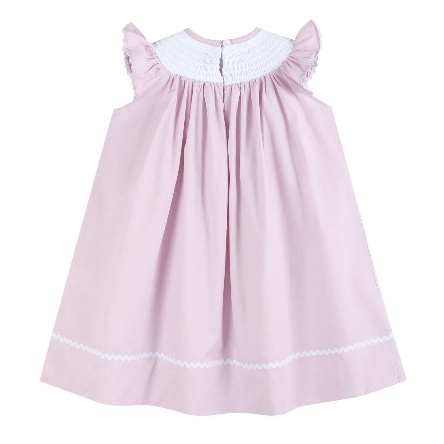 Light Purple Smocked Bishop Dress