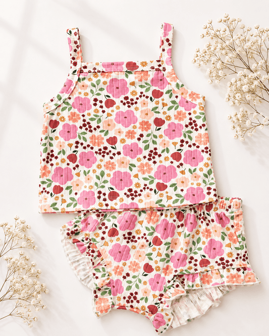 Luna Top & Bloomer Set - Harvest Bloom