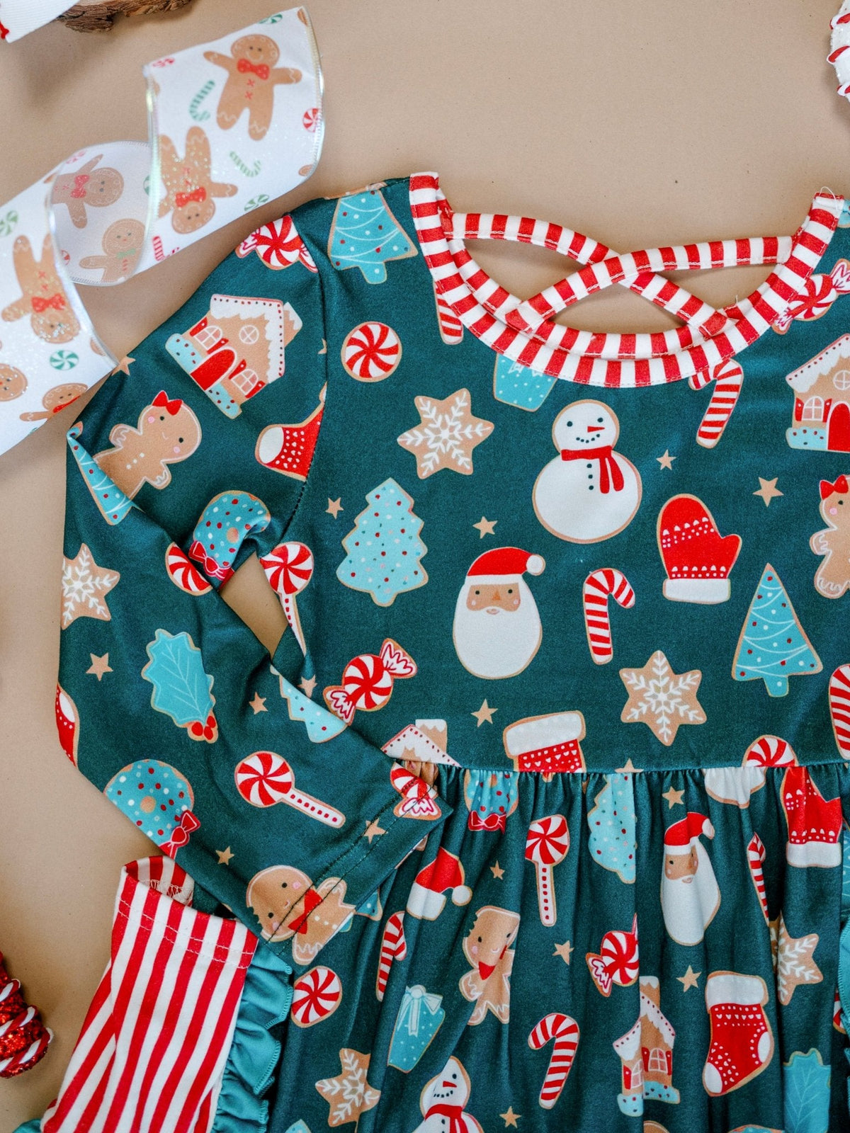 My Favorite Christmas Things Girls Twirl Dress