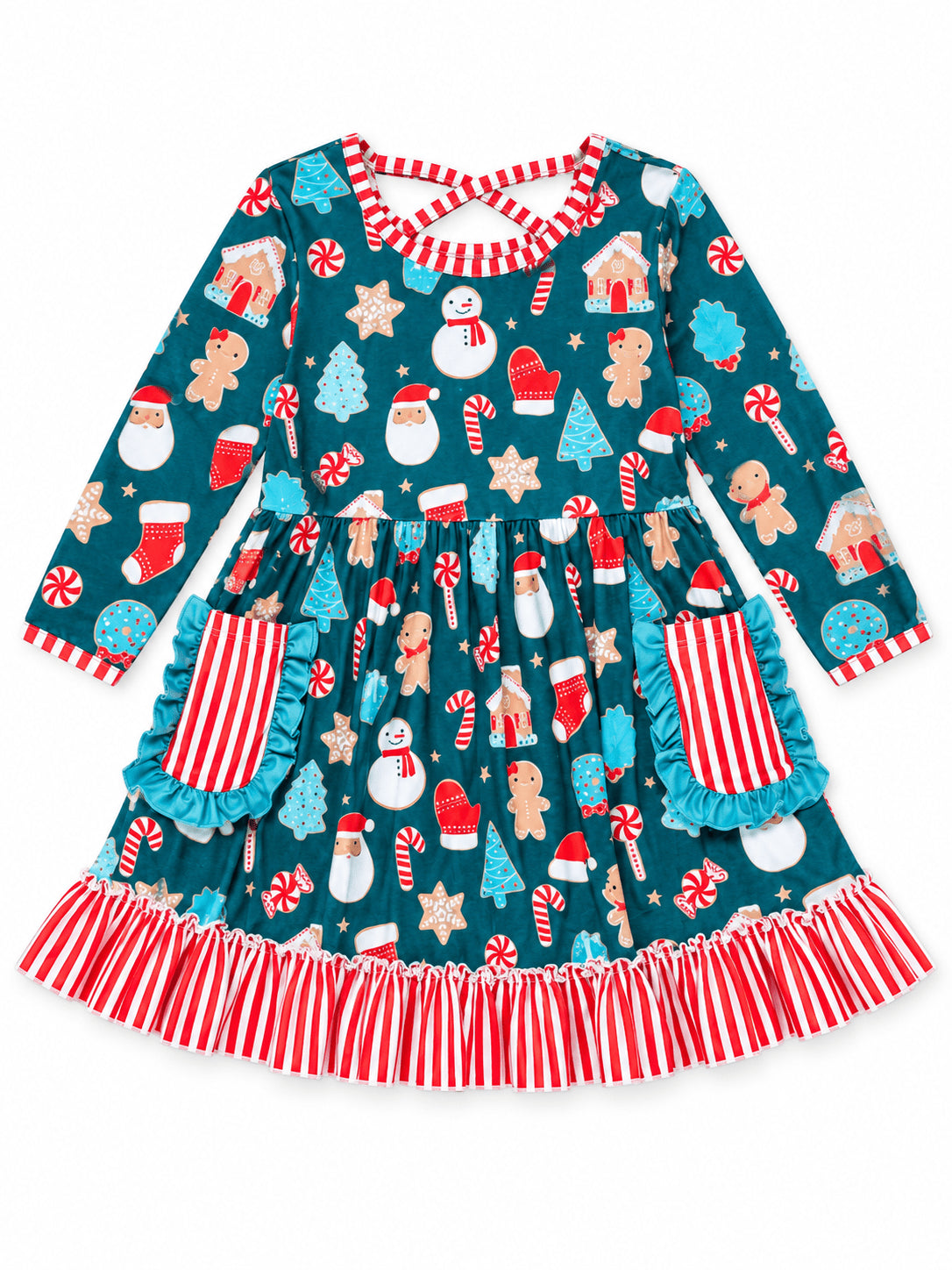 My Favorite Christmas Things Girls Twirl Dress