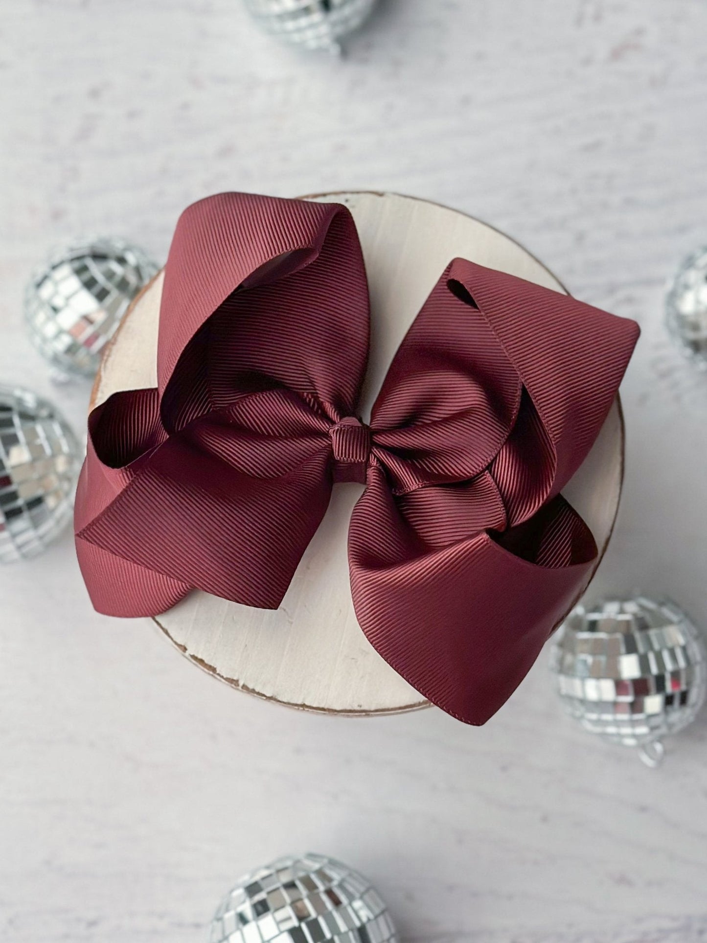 5.5" Oversize Grosgrain Hair Bow | Alligator Clip or (Headband - Coming Soon)