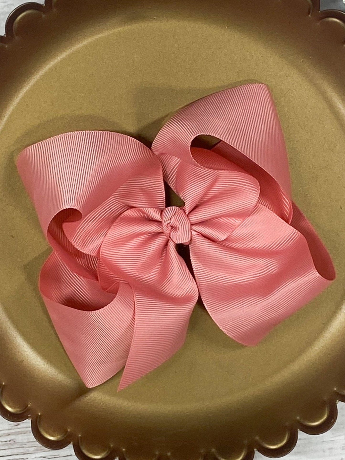 5.5" Oversize Grosgrain Hair Bow | Alligator Clip or (Headband - Coming Soon)