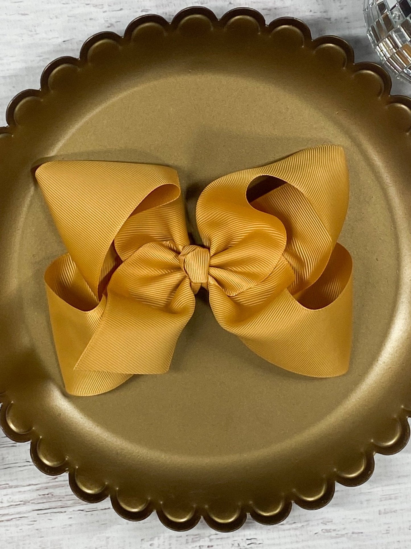 5.5" Oversize Grosgrain Hair Bow | Alligator Clip or (Headband - Coming Soon)