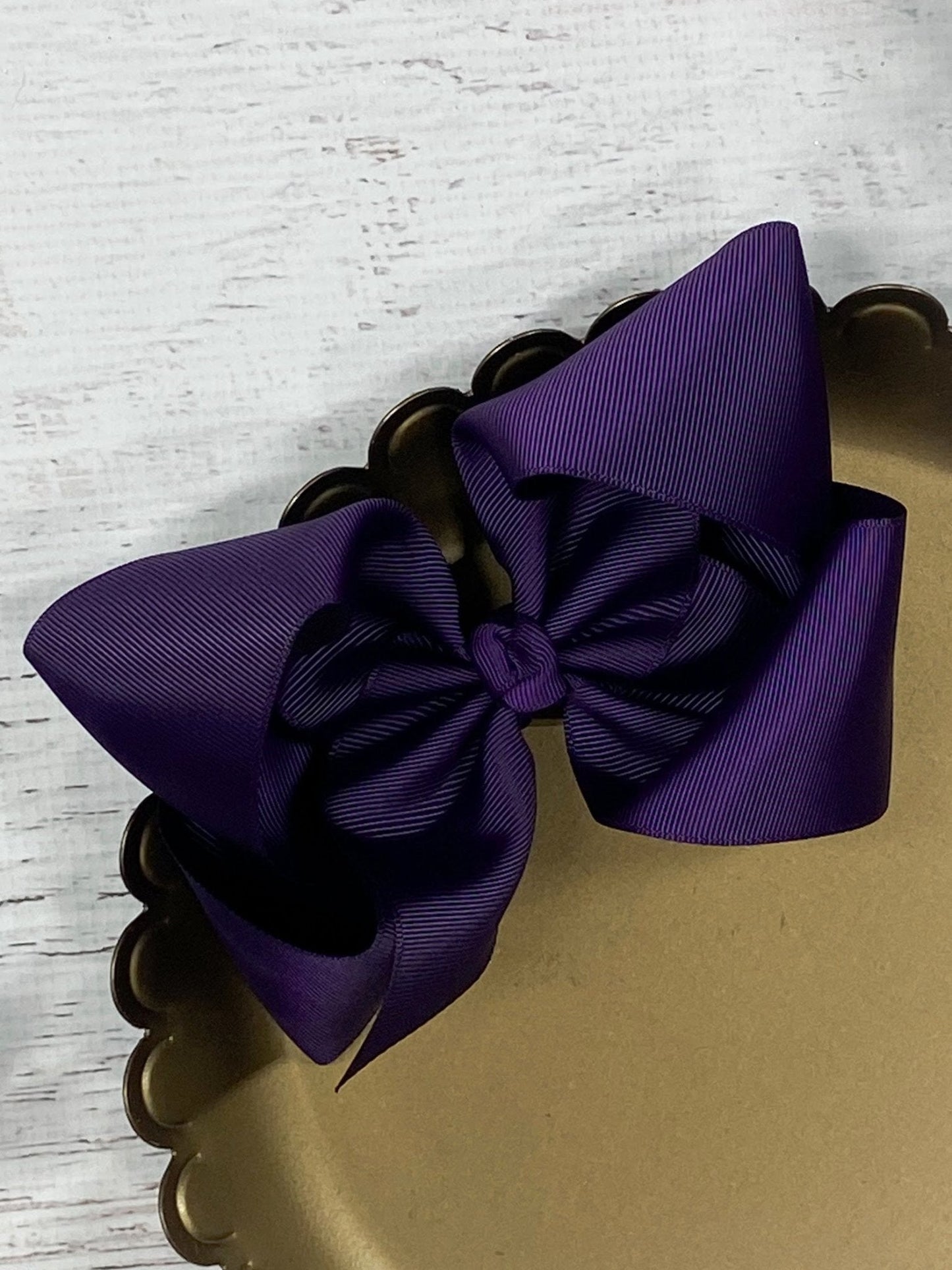 5.5" Oversize Grosgrain Hair Bow | Alligator Clip or (Headband - Coming Soon)