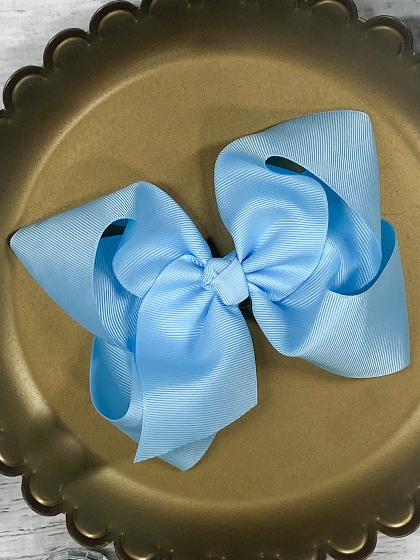 5.5" Oversize Grosgrain Hair Bow | Alligator Clip or (Headband - Coming Soon)