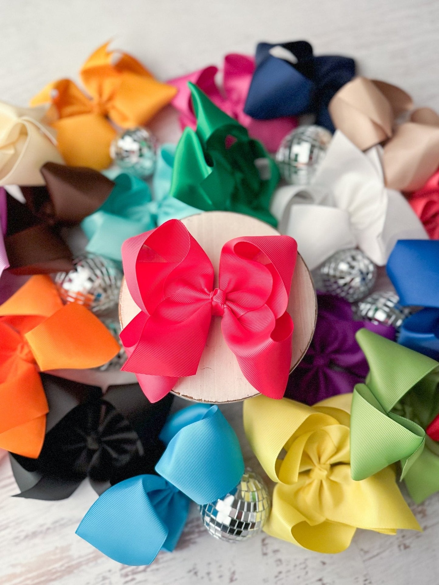 5.5" Oversize Grosgrain Hair Bow | Alligator Clip or (Headband - Coming Soon)