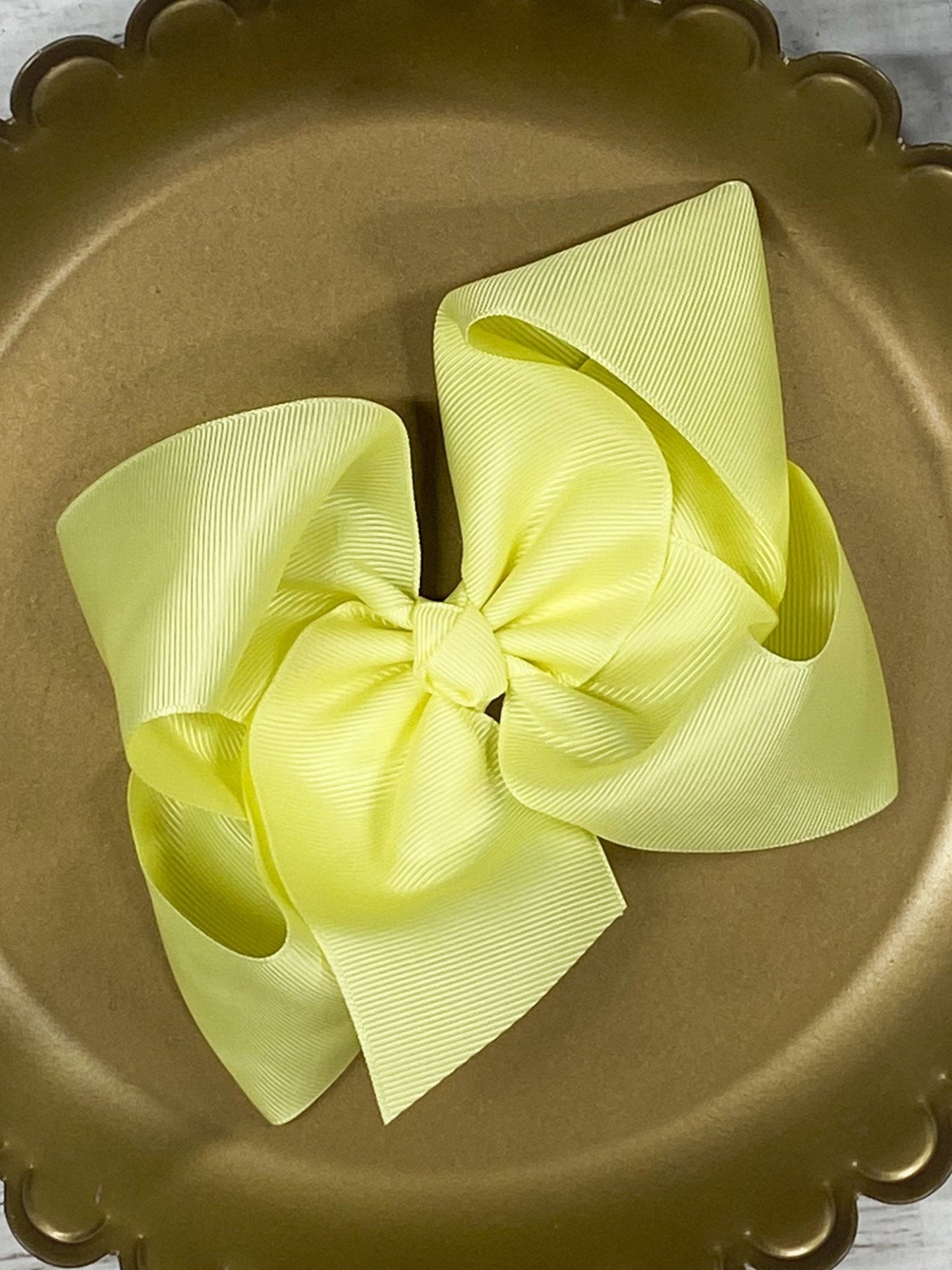 5.5" Oversize Grosgrain Hair Bow | Alligator Clip or (Headband - Coming Soon)