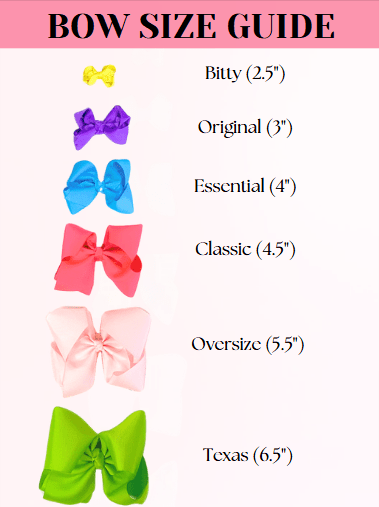 4.5" Classic Size Rhinestone Center Hair Bows | Alligator Clip