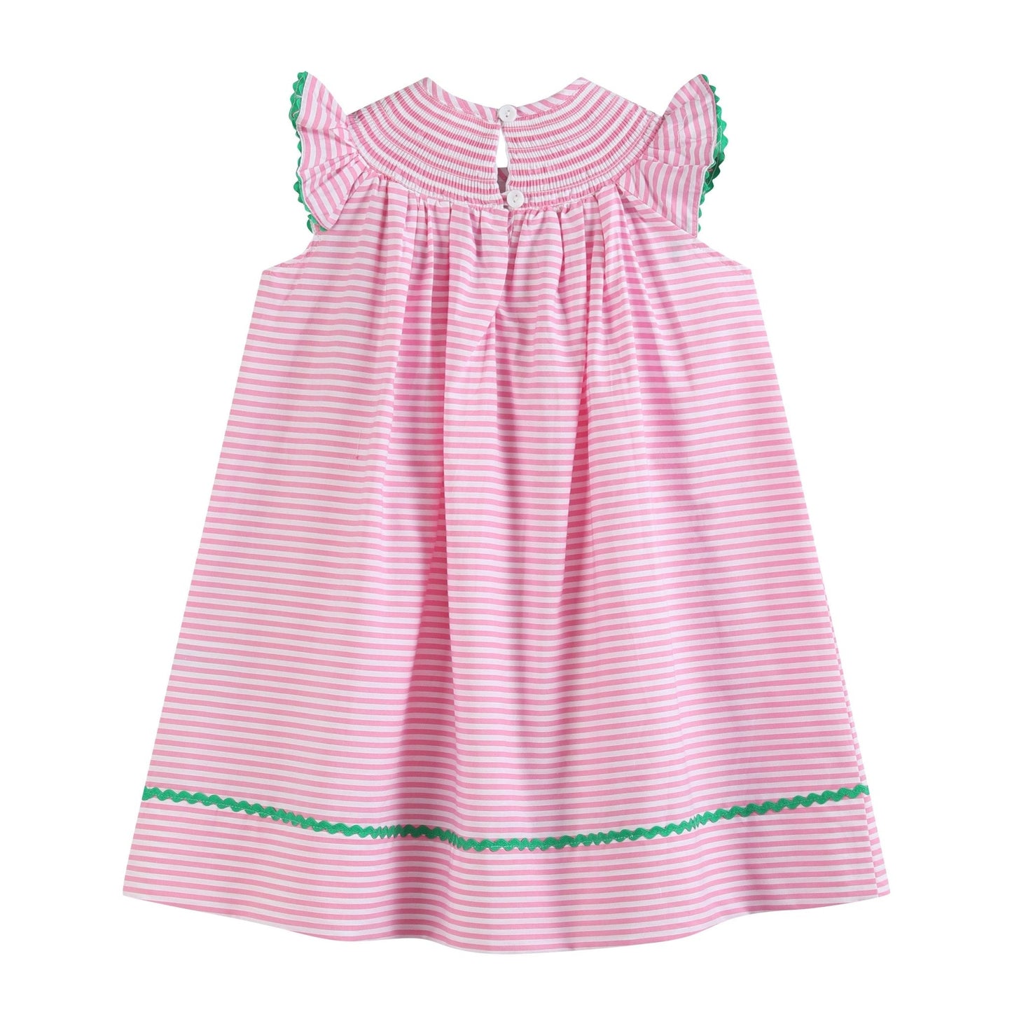 Pink Stripe Smocked Watermelon Dress