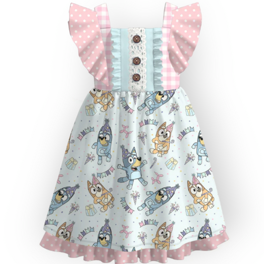 Bluey dress Wild Child Custom design