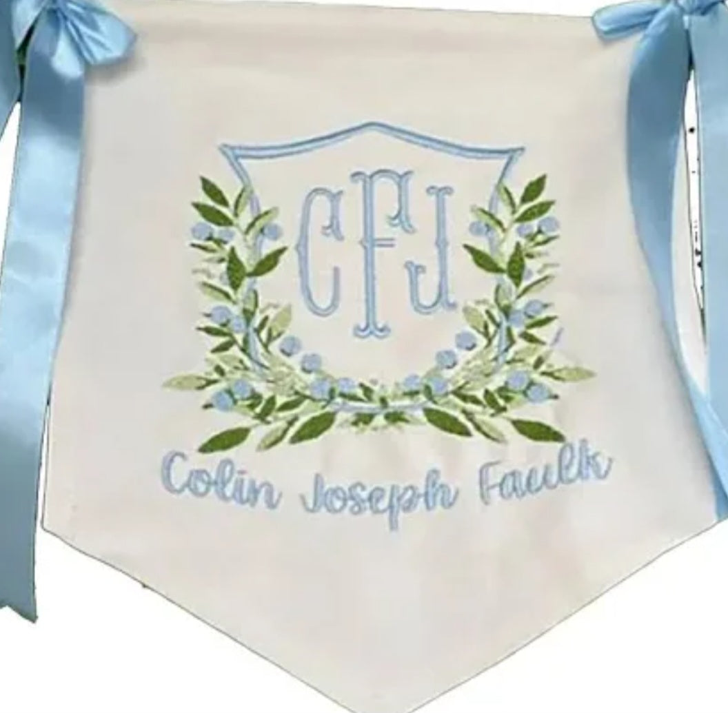 quilted baby sign