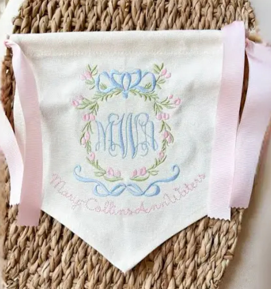 quilted baby sign