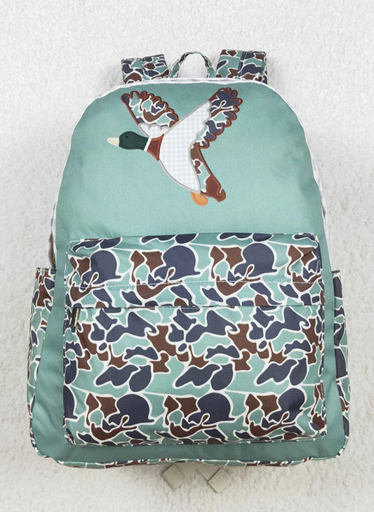 Bookbag in camo duck theme