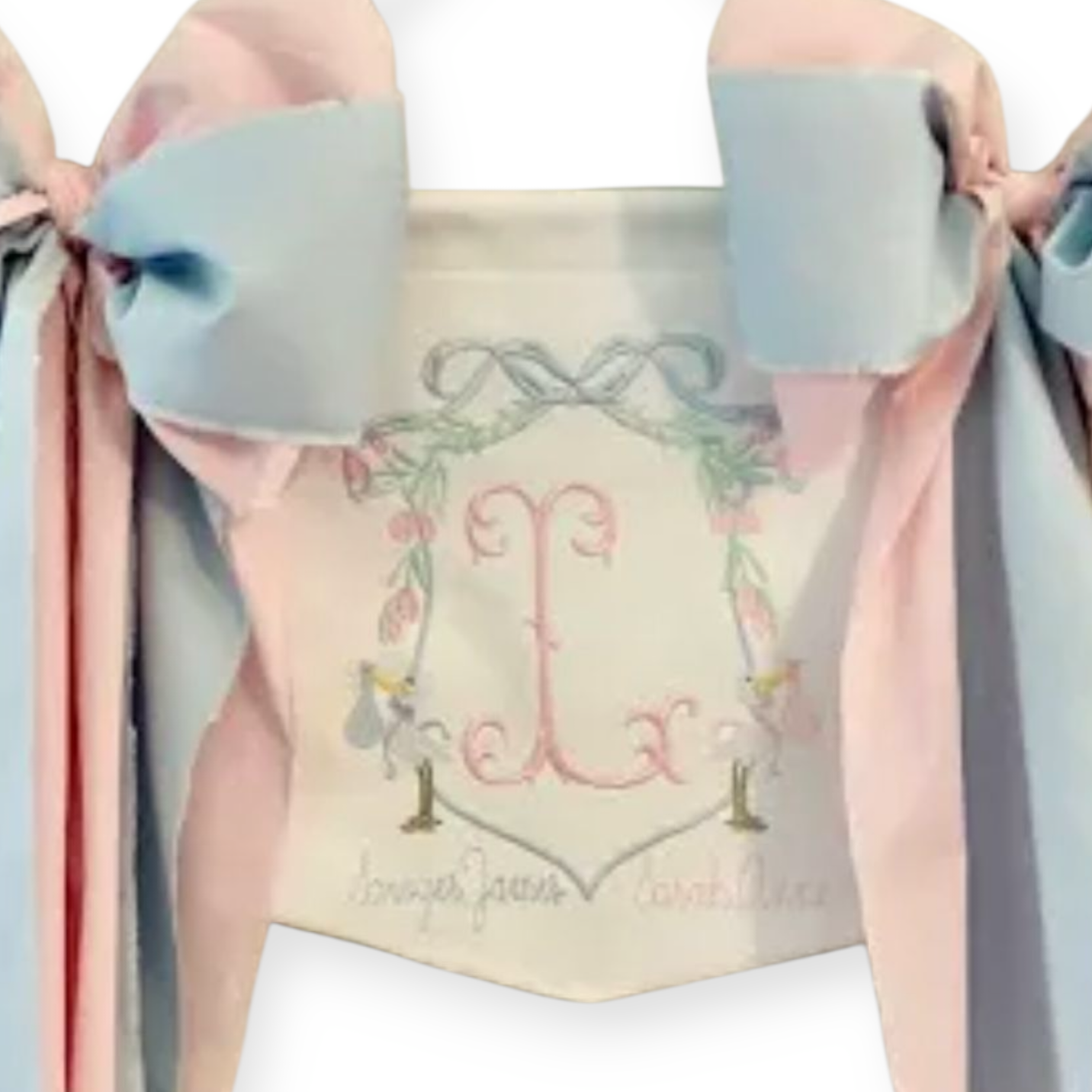 quilted baby sign